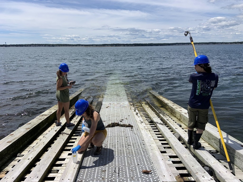 Students taking samples 2