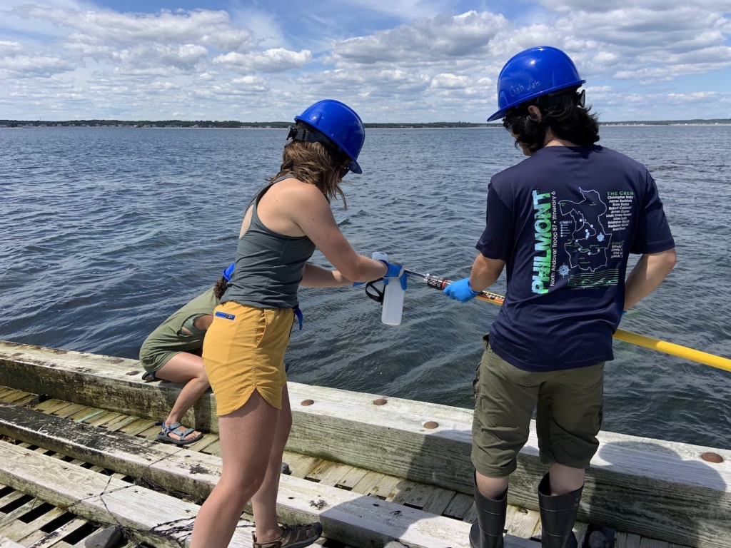 Students taking samples 3