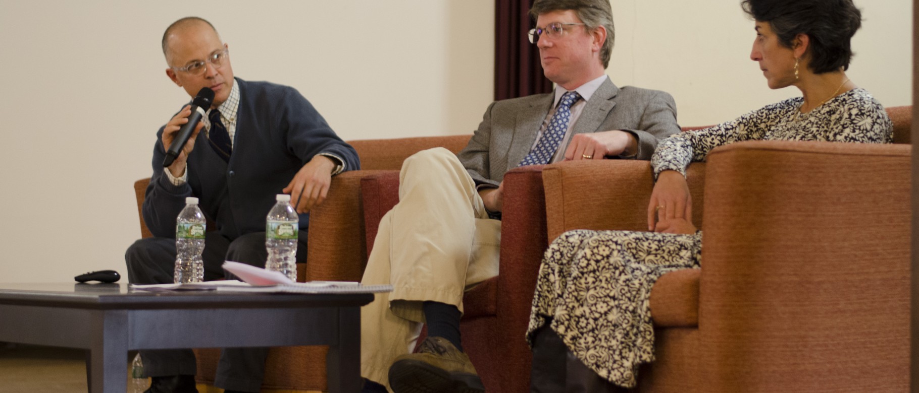 Geoff Ganter, Rob Anderson and Stacey Thieme participate in a panel discussion about aging and the brain